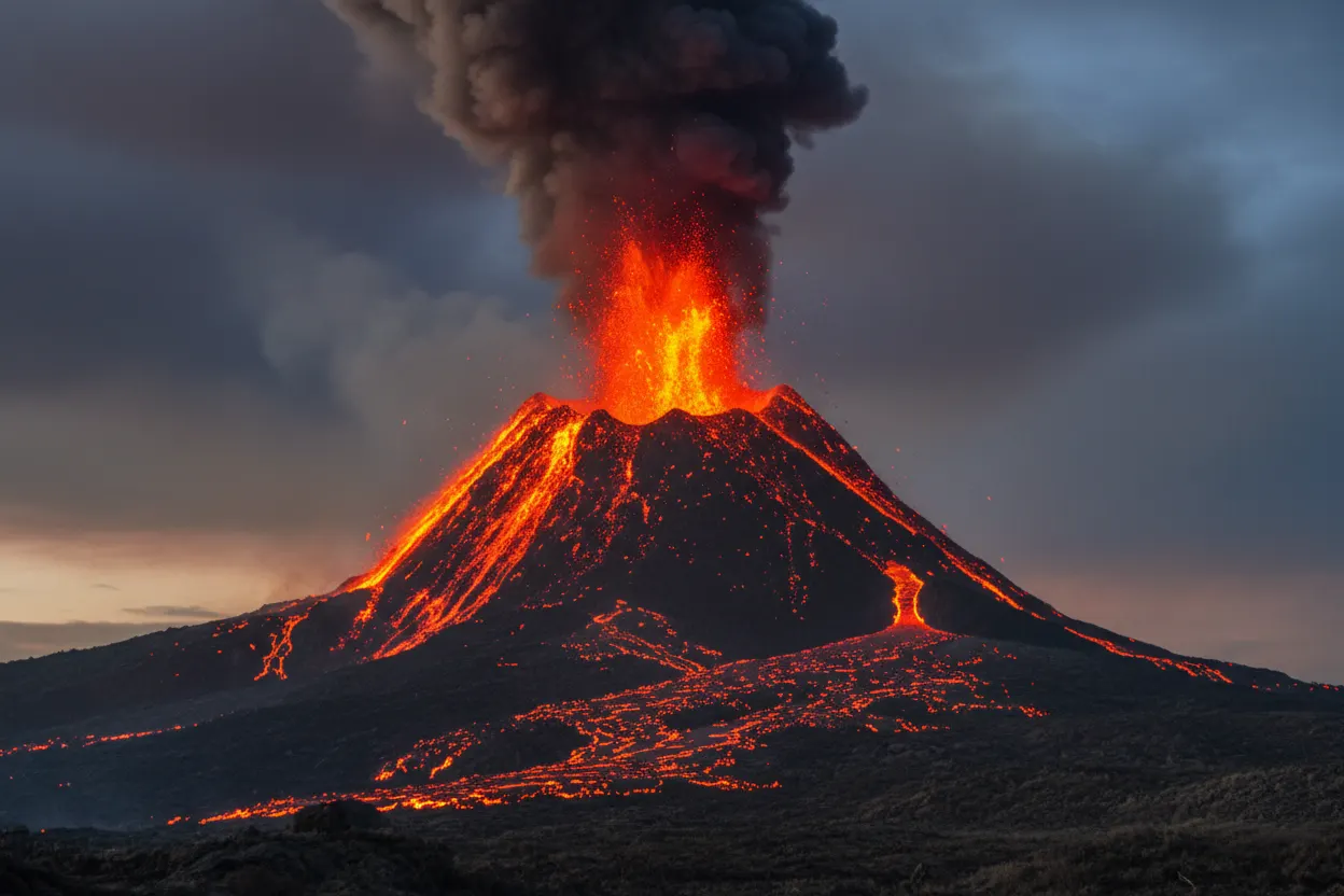 Eruption 1: why only three pieces